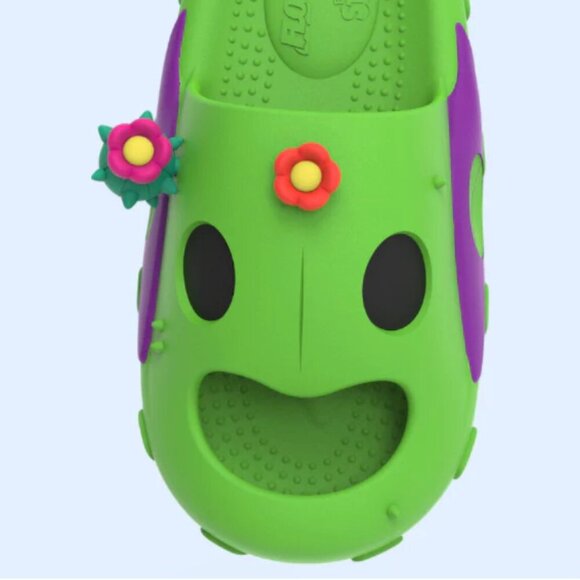 Floafers Slides of Spike from Brawl Stars, Green Character Shoes 9 W / 7 M - Picture 2 of 12